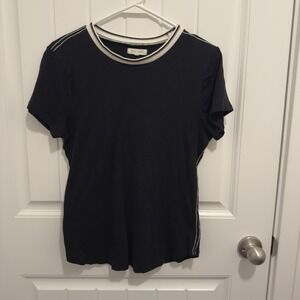 Grey State Women's Black White Trim Tshirt Size 1‎ (Small)